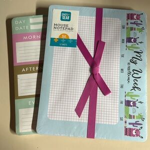 NWT Mouse notepad & daily planner